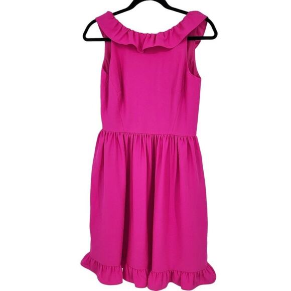 Kate Spade New York Boganvilea Sleeveless Ruffle Mini Dress Pink Size 0 - Picture 2 of 5
